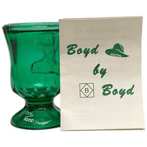 Boyd Art Glass Hopalong Cassidy© #294 2003 Columbia Green COA Toothpick Holder